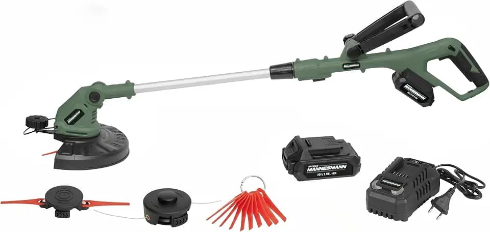 Brüder Mannesmann Akku-Rasentrimmer 20V, 2 Akkus à 2 Ah, Ladegerät | M17882
