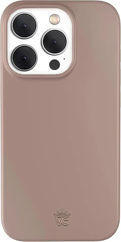 VELVET CAVIAR for iPhone 15 Pro Case - Compatible with MagSafe - 10ft Drop Protection (Brown Cashmere Taupe)
