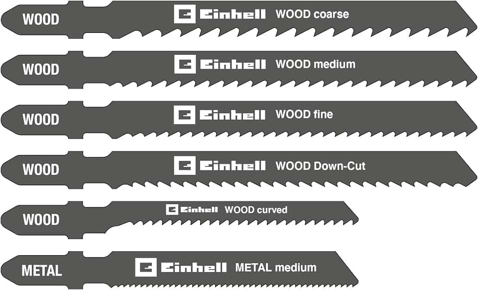 Einhell Original 10-tlg. Stichsägeblatt-Set, T-Schaft