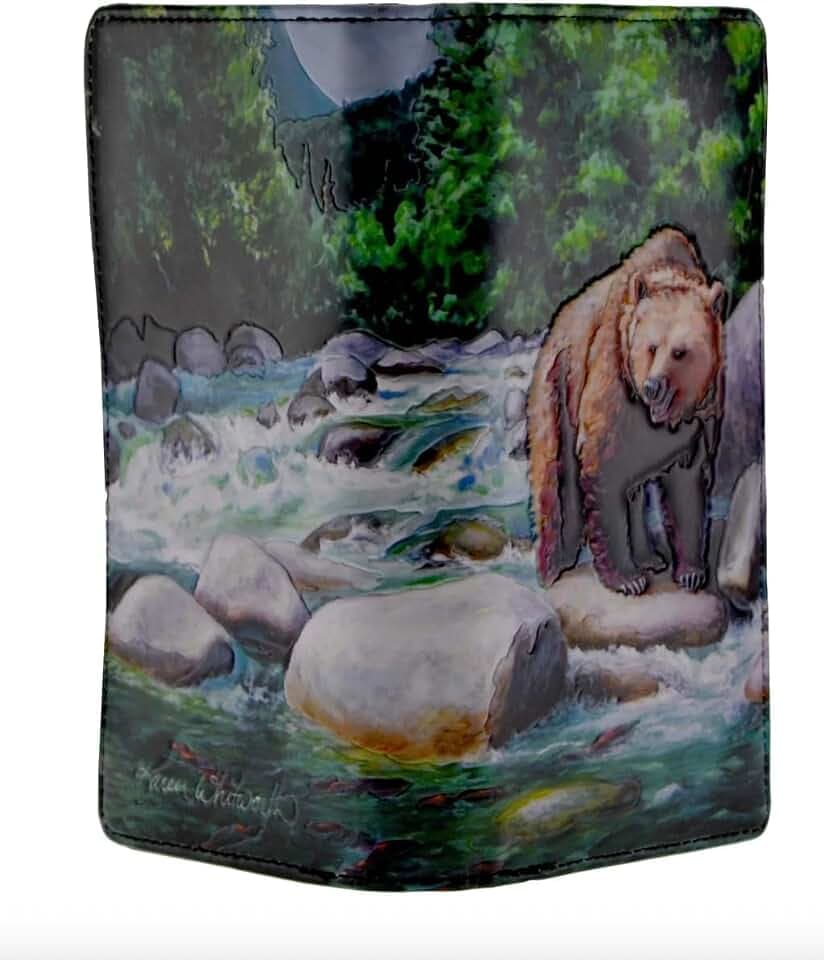 Shag Wear Brown Bear Large Wallet 7"
