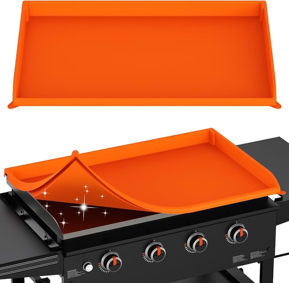 36" Silicone Griddle Cover for Blackstone - Full Edge Grill Top Mat