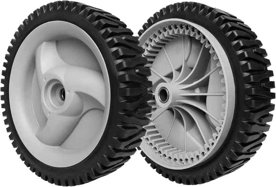583719501 Front Drive Wheels Fit for Craftsman Mower - Front Drive Tires Wheels Fit for Craftsman & HU Front Wheel Drive Self Propelled Lawn Mower Tractor, Replace 532402657 194231X460, 2 Pack