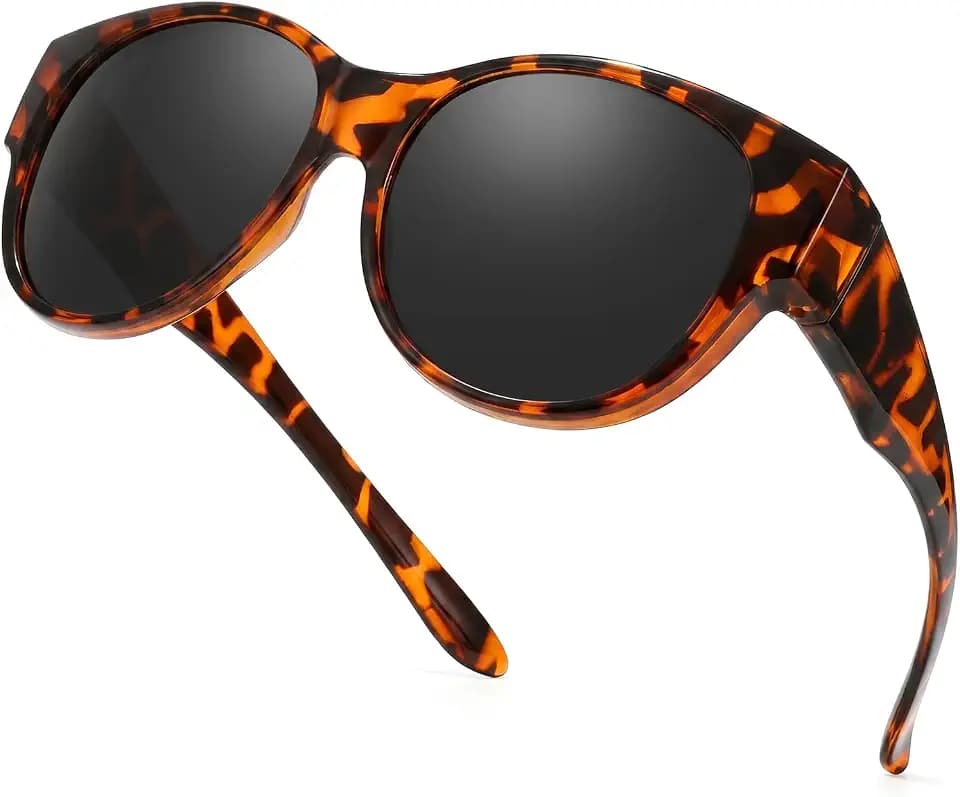 TJUTR Fit Over Glasses Sunglasses for Women Polarized UV400 Protection