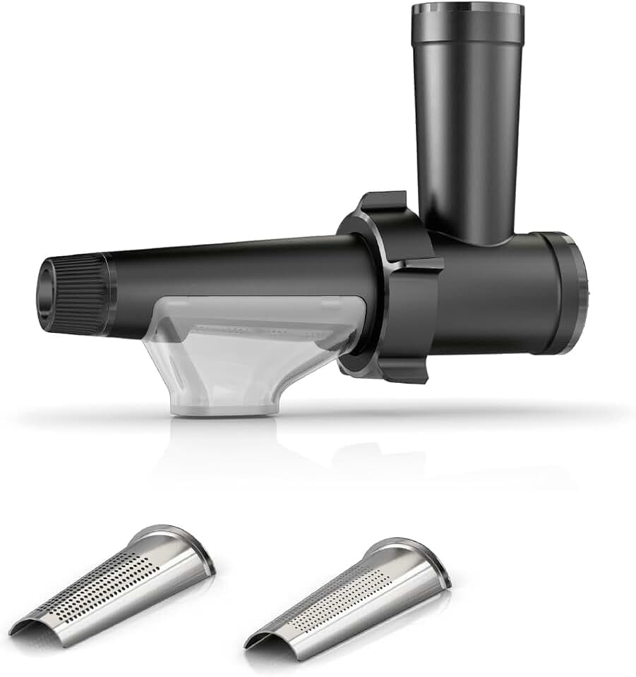 Bosch Zubehör Saftpresse für Fleischwolf Serie 4 und Serie 6, 4 Trommeln zum Raspeln, feinen Reiben, groben Reiben, Schneiden, alle Teile spülmaschinenfest, MWZS0JPB