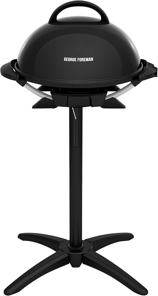 George Foreman Indoor/Outdoor Electric Grill with Stand, 15-Serving