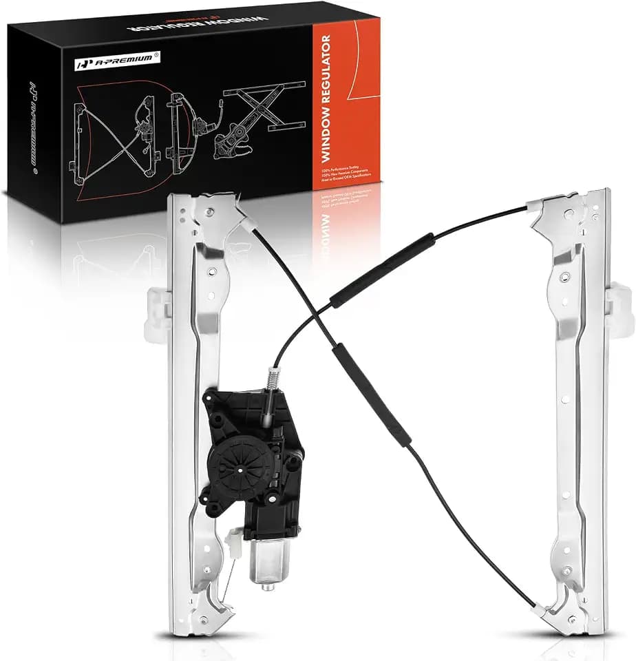 A-Premium Front Driver Side Power Window Regulator with Motor (2-Pin)
