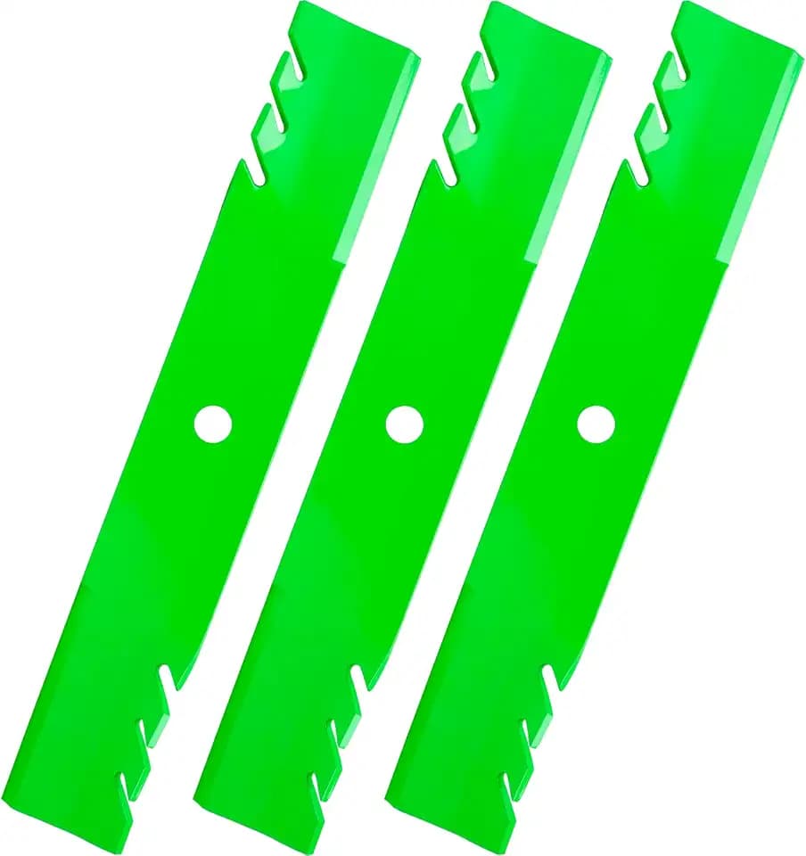 54 Inch Deck Mower Blades Fit for John Deere Z375R Z525E Z535M Z540M EZTRAK Z425 Z435 Z445 GX255 GX335 GX345 GX355 1023 1025R 1026R Lawn Mower Replaces M143520 M145516 M152726 (3 Pack)