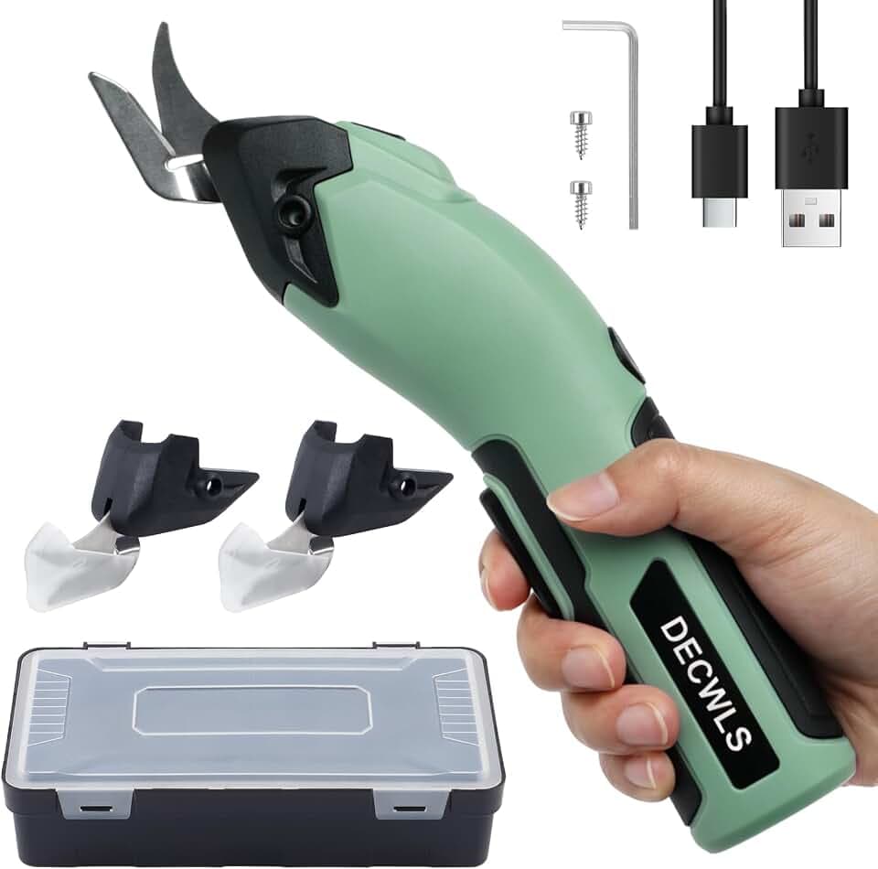 4V Cordless Electric Scissors for Fabric, Electric Fabric Scissor