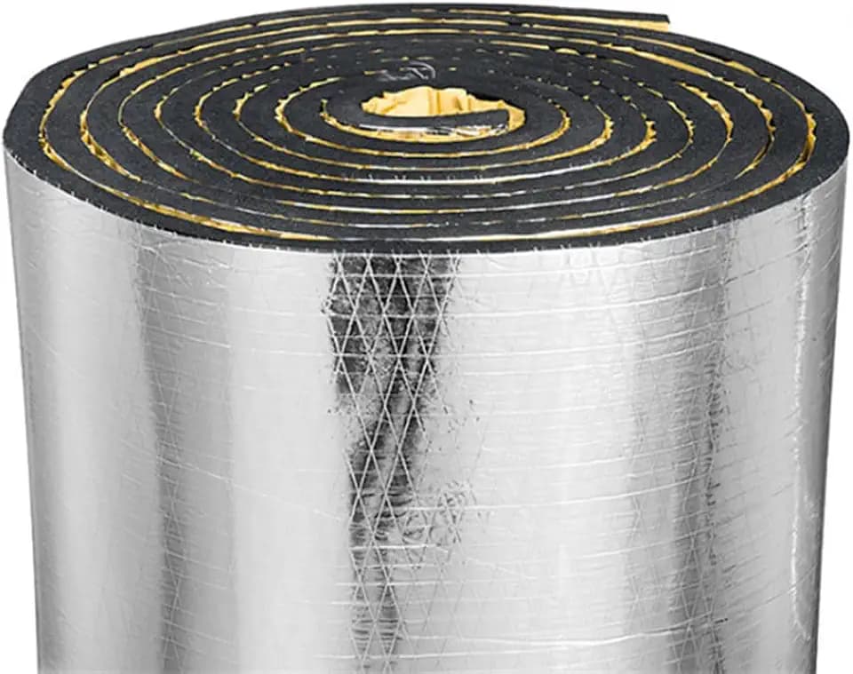 Car Heat Sound Deadening Insulation Mat, - 394 Mil 6.5 Sqft Automobile Sound Deadening & Heat Insulation Material for Auto Hood Engine Roof Door and Trunk,40 Inch x 24 Inch, Aluminum Foil Finish