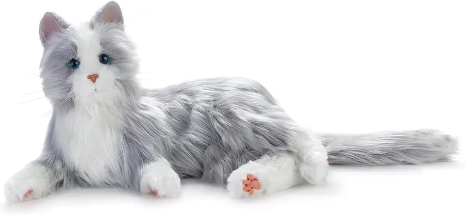 JOY FOR ALL Silver Cat Interactive Robotic Companion Pet