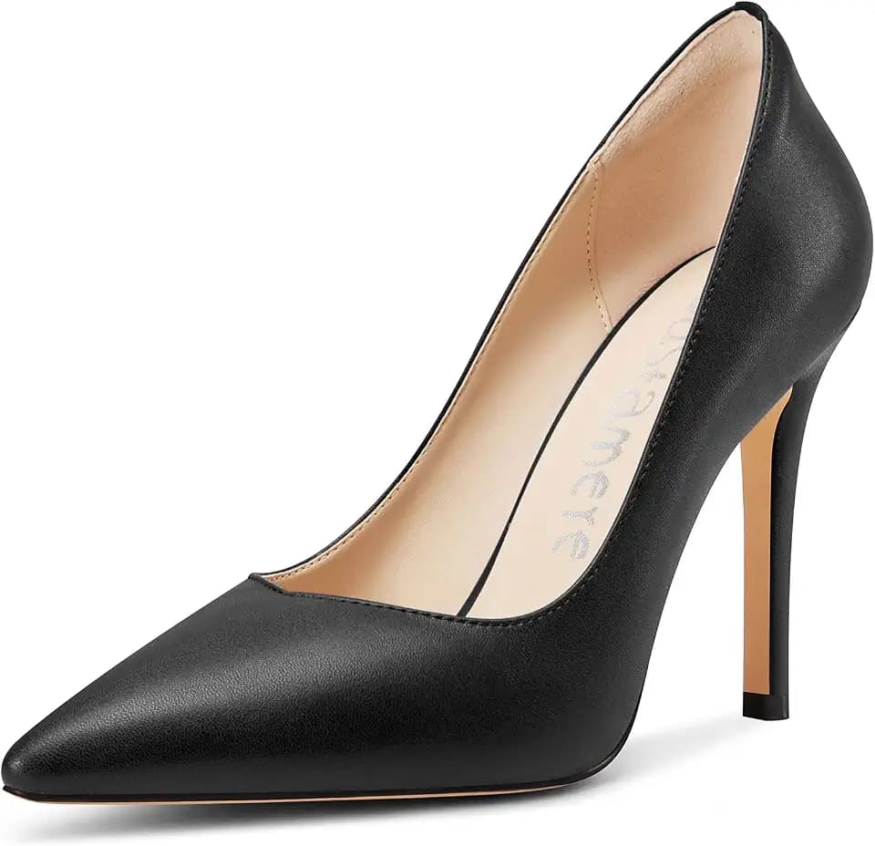 Castamere Womens Stiletto High Heel Pointed Toe Pumps Slip-on Casual Basic Classic 3.9 Inches Heels