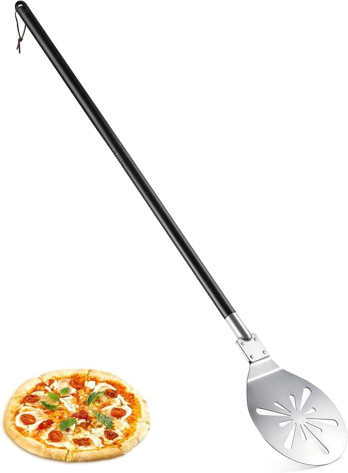 Joyfair 17,8cm Edelstahl Rund Pizzawender Perforierter - 7 Zoll