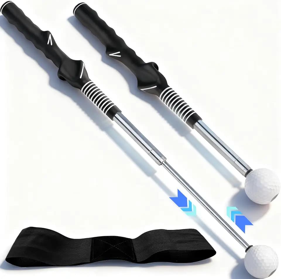 Retractable Golf Swing Training Aid, Golf Alignment Sticks