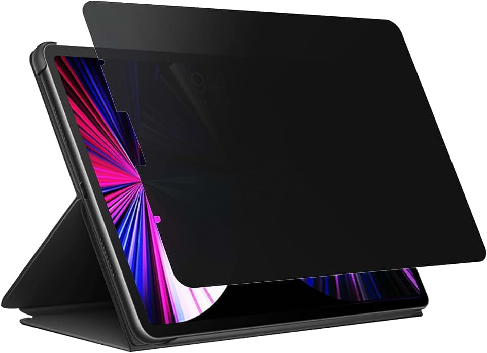 360° ipad pro 11 privacy screen protector for iPad Air 5th 10.9"/Air 4th 3rd 2nd 1st Generation, Removable&Reusable Anti Blue Light Glare Spy Privacy Filter-High Sensitive/HD/Privacy Protection Screen