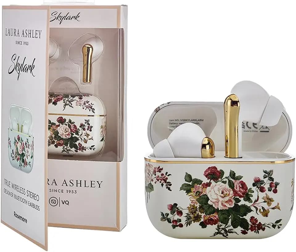 Laura Ashley Rosemore TWS Wireless Earbuds - Skylark Rechargeable Ear Buds