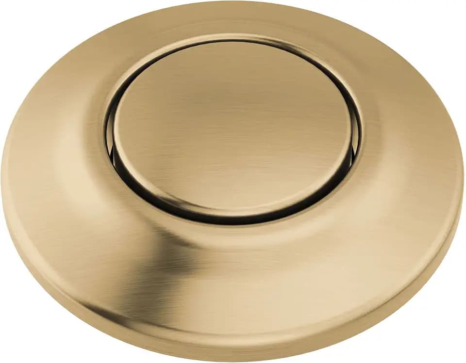 Delta Faucet Air Switch for Disposal Gold, Air Switch for Garbage Disposal, Air Switch Kit, Air Switch Button, Champagne Bronze 72050-CZ