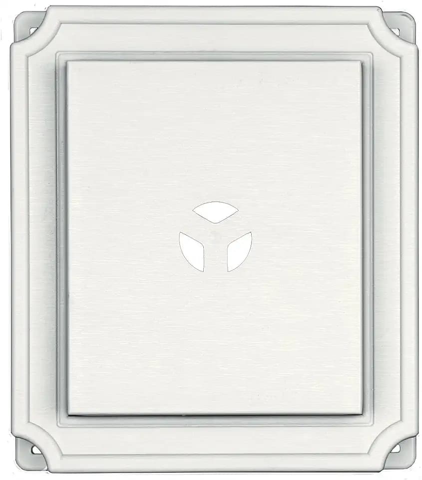 Builders Edge 130110011123 Insulated Siding Scalloped Ring Mount Block 123, White