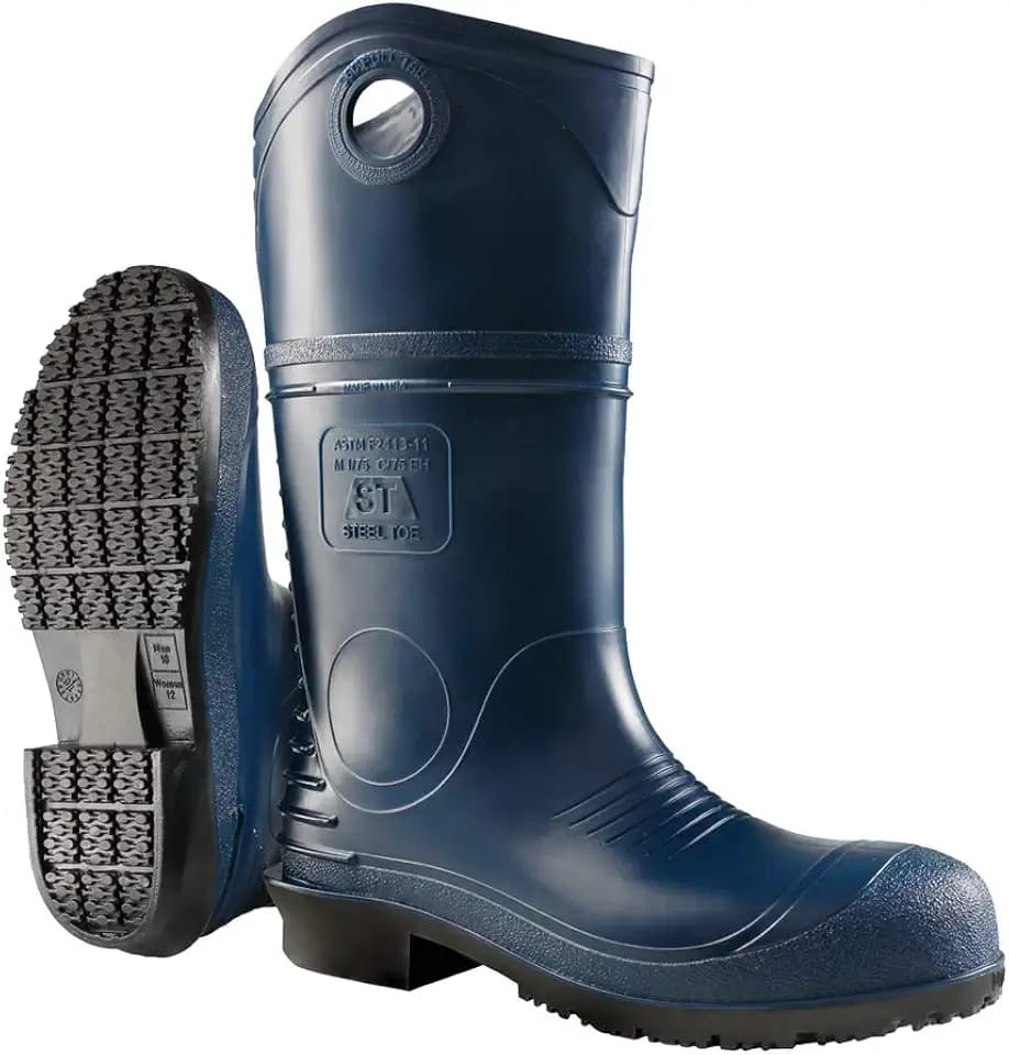 DUNLOP Durapro Steel Toe Safety Boots, Dark Blue, Size 9
