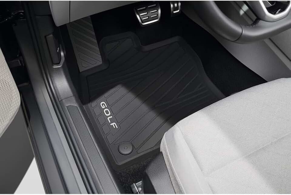 Volkswagen 5H106150282V Gummi Fußmatten 2X Gummimatten vorn Premium Allwettermatten, Nicht für Mild-Hybrid (MHEV)/eTSI