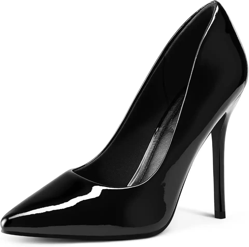 mysoft Women's High Heels Pumps Closed Pointed Toe Stiletto 4IN Dress Shoes
