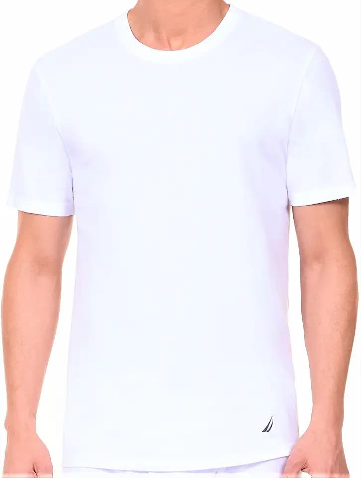 Nautica Mens Cotton Crew Neck 3-Pack T-Shirts