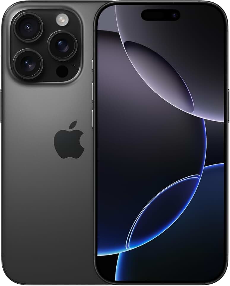 Apple iPhone 16 Pro 512 GB: 5G Handy mit Kamerasteuerung, 4K 120 fps Dolby Vision und einem großen Sprung bei der Batterielaufzeit. Funktioniert mit AirPods, Titan Schwarz