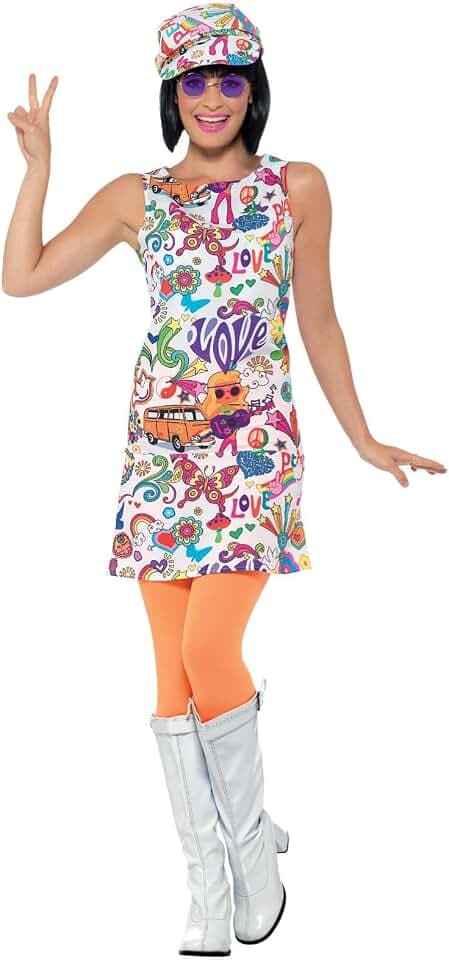 Smiffys Women's 60s Groovy Chick Costume