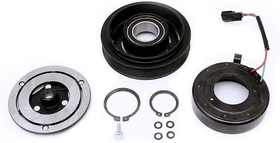 FKG AC Compressor Clutch Assembly Repair Kit 92600JA00A Fit for 2007-2012 Nissan Altima 2.5L, 2007-2012 Nissan Sentra 2.5L