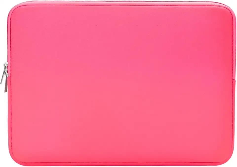 RAINYEAR 15.6 Inch Laptop Sleeve Case Padded Carrying Bag, Bright Pink