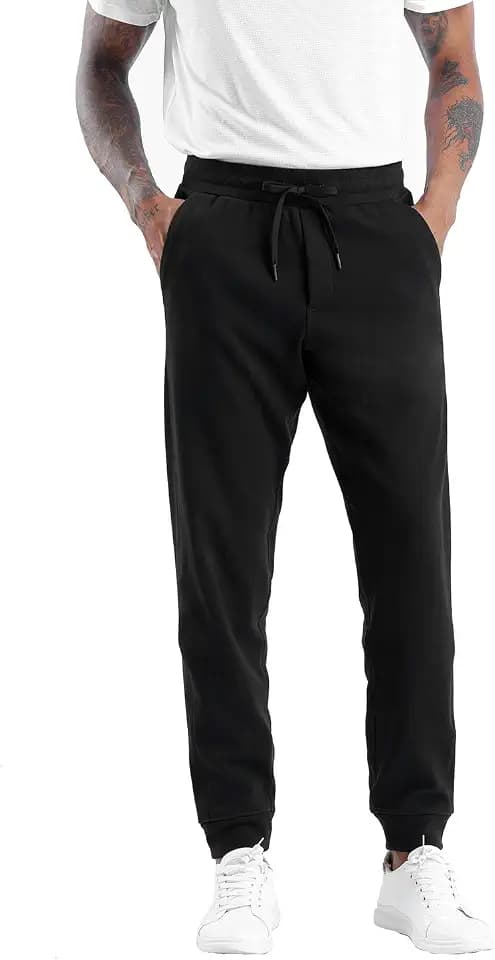 THE GYM PEOPLE Mens' Fleece Sweatpants Loose-fit Joggers Pants with Pockets
