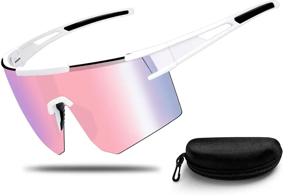 Schnelle Brille, Fahrradbrille Sonnenbrille Herren Damen, Sportbrille für Rennrad Radfahren, UV400 Schutz Laufbrille Radbrille MTB Rave Brille für Eine Vielzahl von Outdoor Aktivitäten
