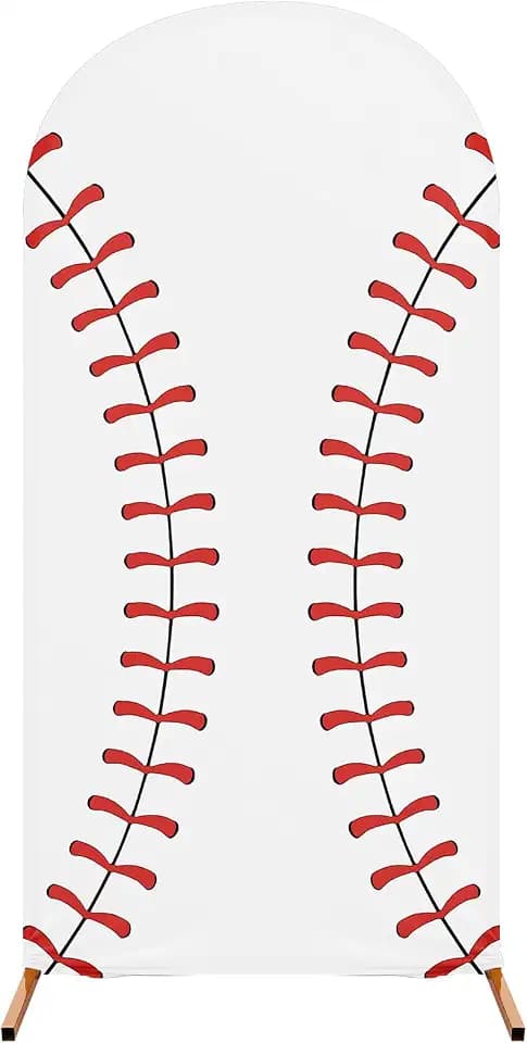7.2 ft Baseball Party Arch Backdrop Cover