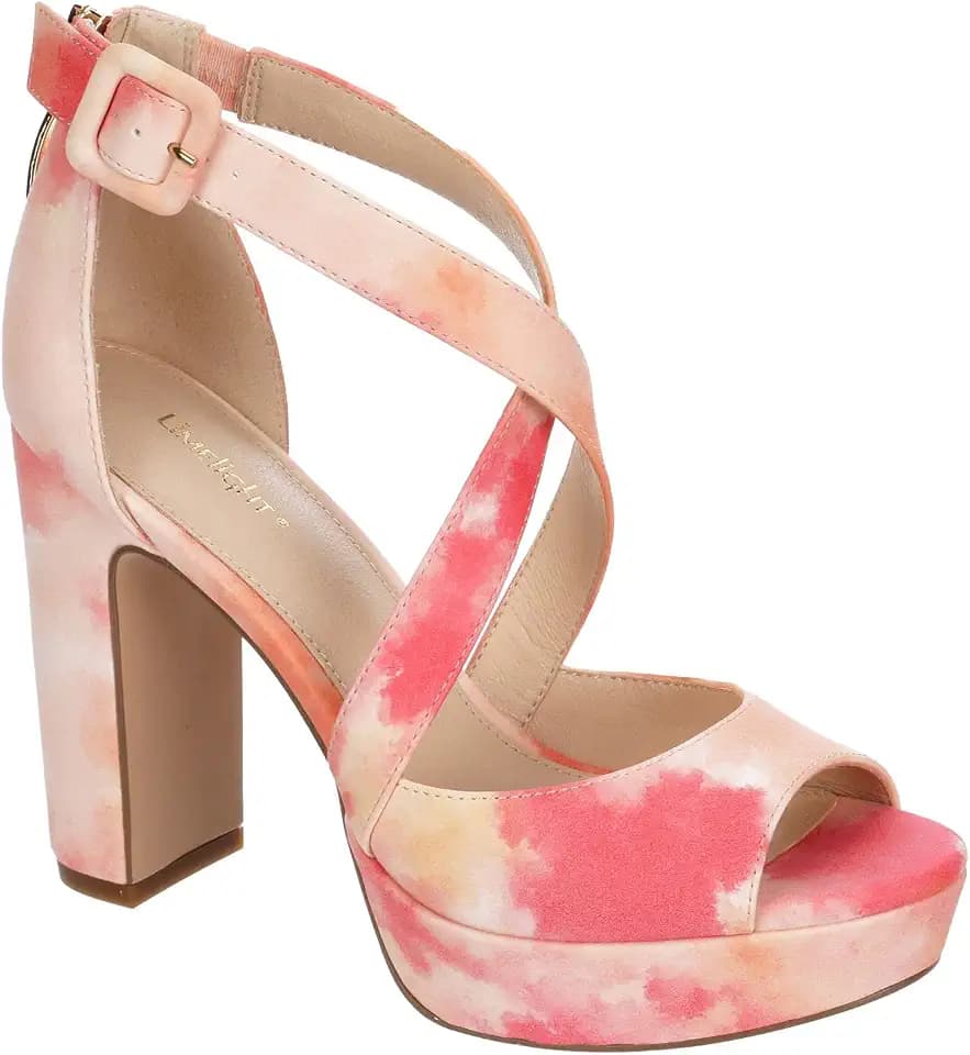 Limelight Women's Lyanna - Platform Peep Toe Block Dress Heel Shoe