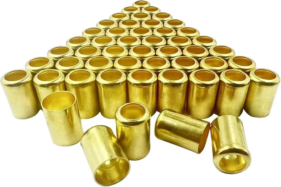 50 Pk 7325 Brass Hose Ferrules, 0.560in ID for Air/Torch/Acetylene Hoses