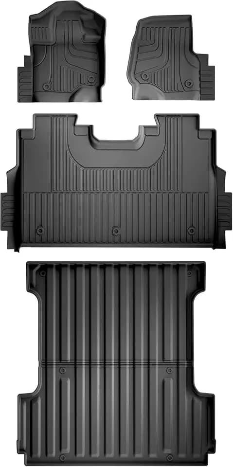 Floor Mats and 5.5FT Truck Bed Mat for 2015-2026 Ford F150 Super Crew Cab