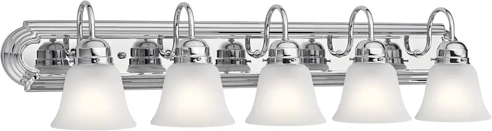 Kichler 5-Light Bathroom Vanity Light, Tannery Bronze