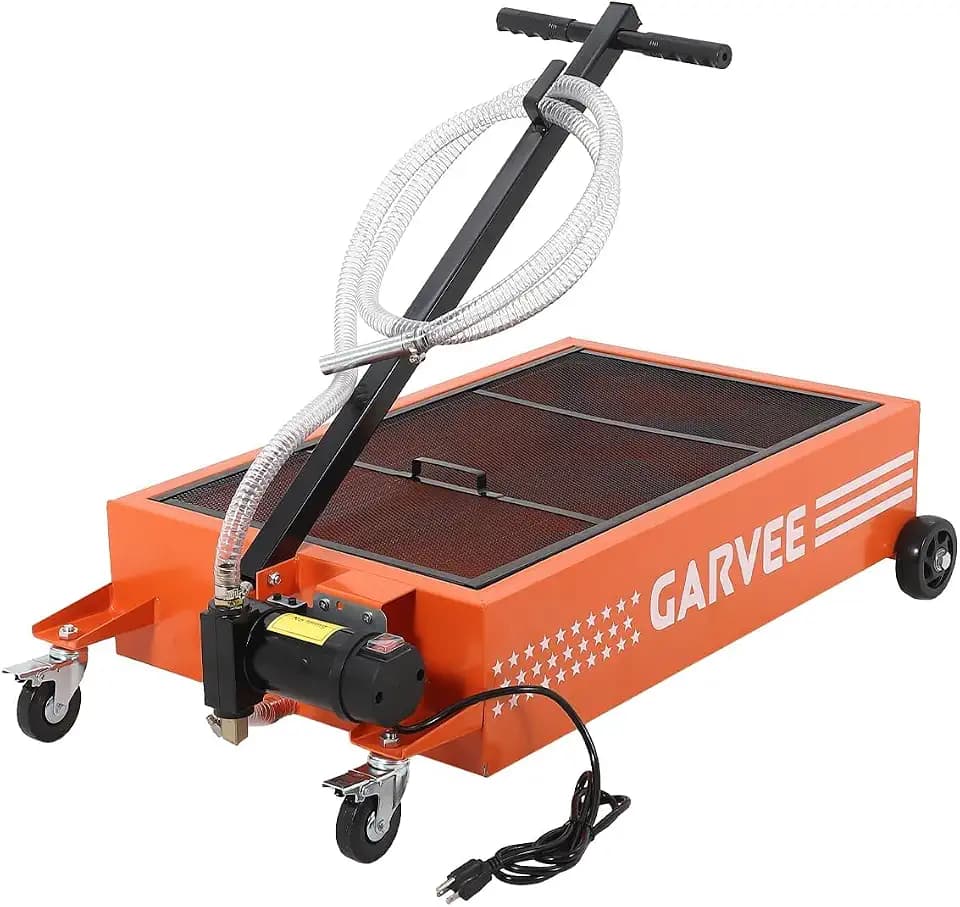 Garvee 20 Gallon Oil Drain Pan, 110V Waste Oil Drain Pan for Oil Change