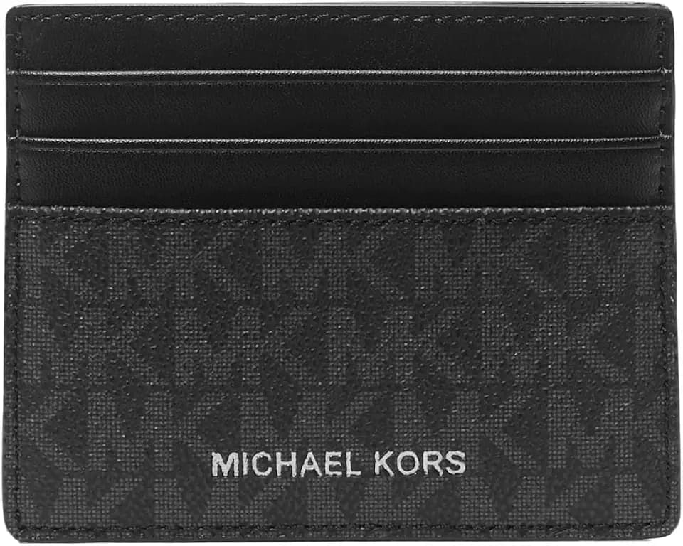 Michael Kors Men's Greyson Tall Card Case, Black, One Size