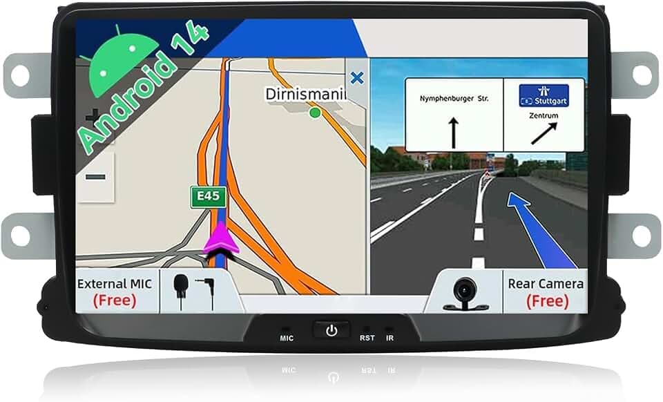 JOYX Android 10.0 Autoradio für Renault Duster/Dacia Sandero/Lada Xray 2/Renault Captur/Logan 2 | GPS 2 DIN | Kostenlose Canbus-Kamera | 8 Zoll | 2GB/32GB | Dab 4G WLAN Bluetooth MirrorLink