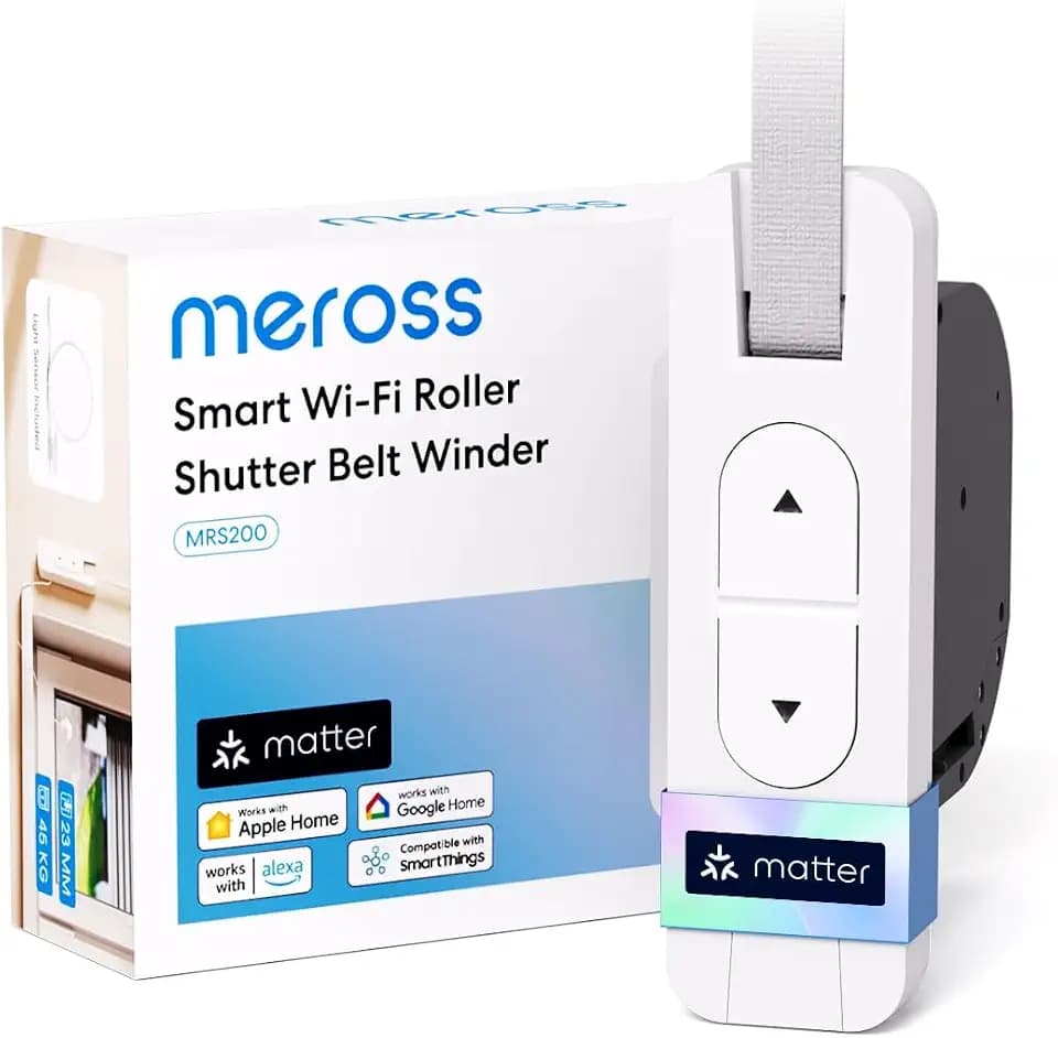 Meross Matter Rolladen Gurtwickler Elektrisch Unterputz (max. 45 kg, 6 m²)