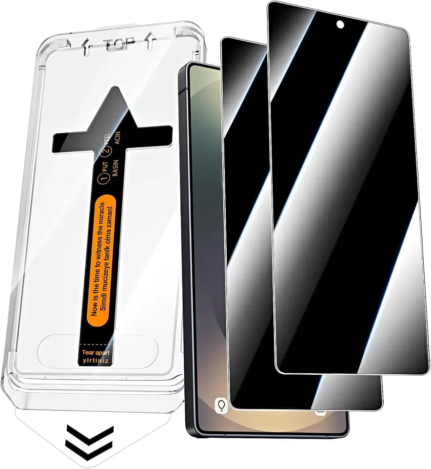 2 Stück Panzerglas Sichtschutz für Samsung Galaxy S25 Ultra, [Auto-Installation] Anti-Spähen Full Screen Privatsphäre Schutzfolie, 9H Härte Gehärtetem Glas Displayschutzfolie
