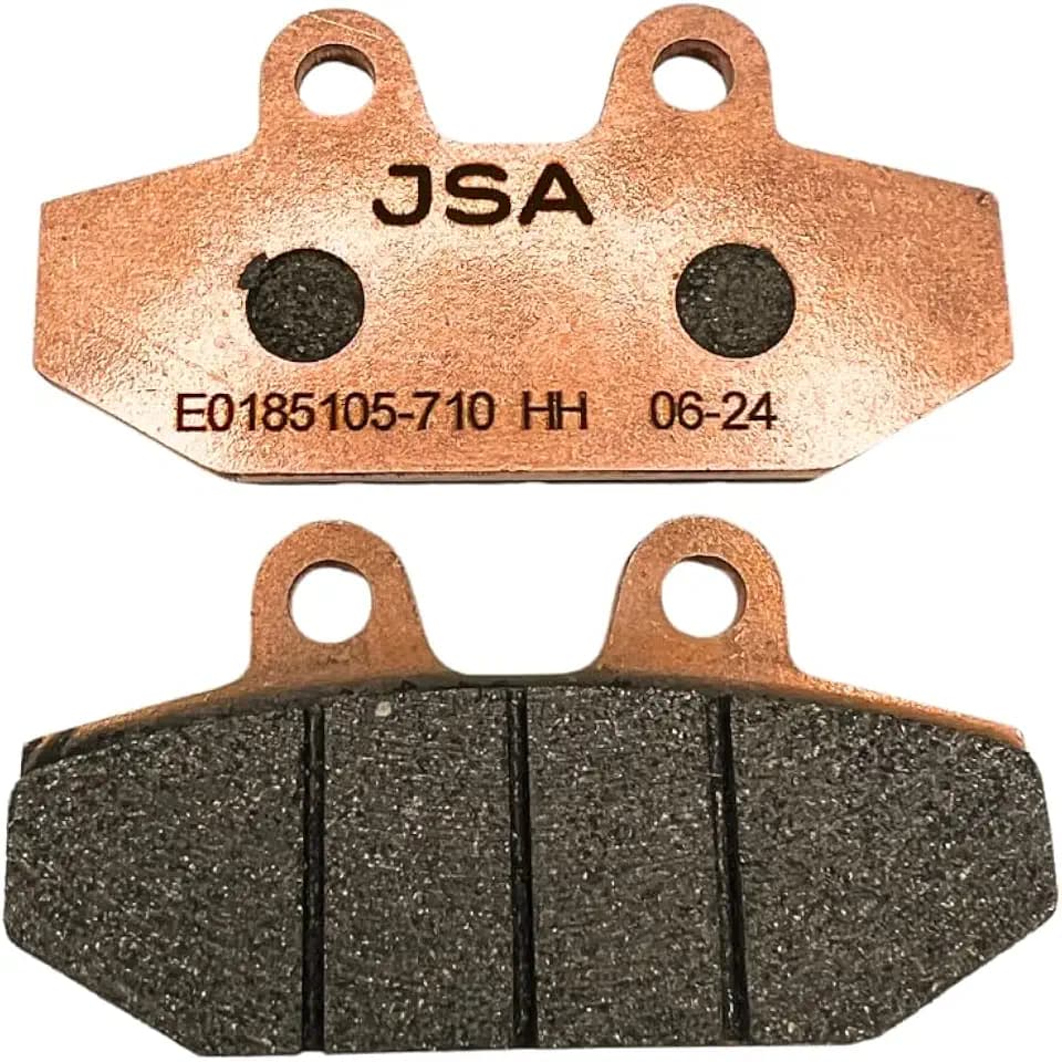 JSA Brakes 710 HH Front or Rear Brake Pads for Harley Davidson Softail Deluxe, Heritage, Classic, Breakout, Road King, Low Rider – Resin-Based Compound with Copper Backing – FA710