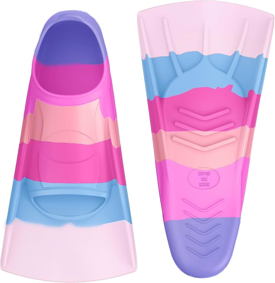 QcoQce Kinder Schwimmflossen aus Silikon