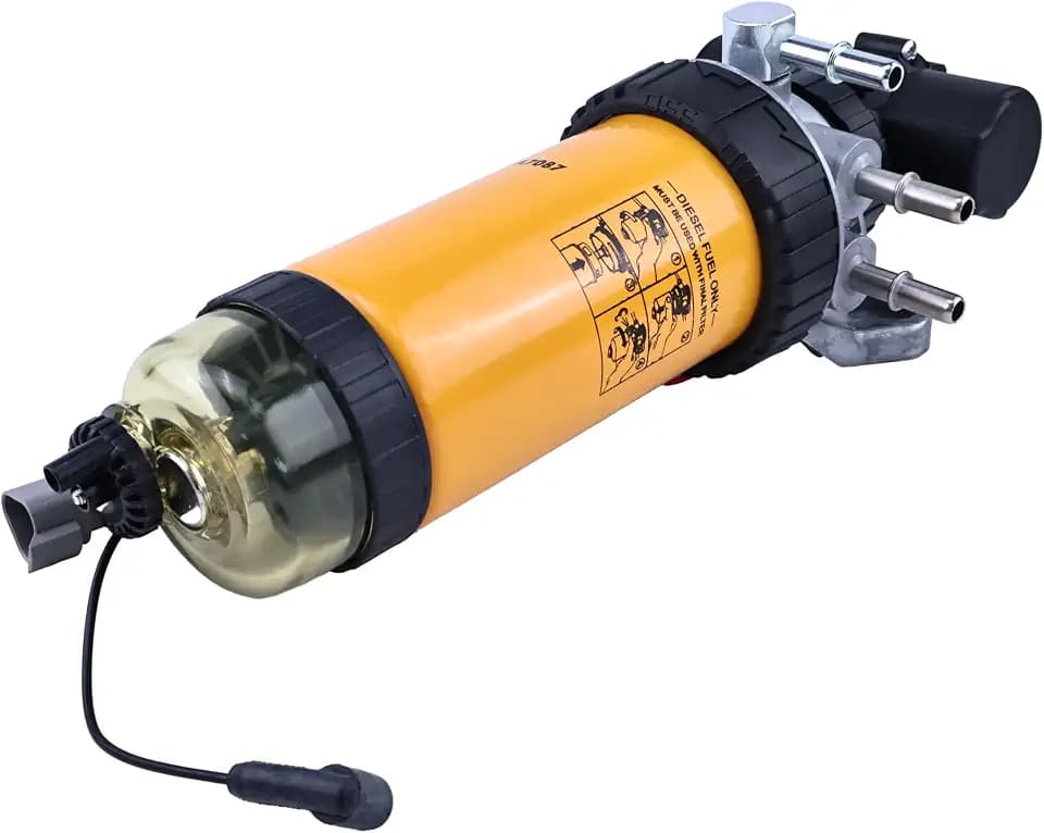 Fuel Lift Pump and Fuel Filter Assembly Compatible with JCB Dumper 6TST Loader 3CX 4CX Replaces 320/A7087 320/A7046 333/C3351 320A7087 320A7046