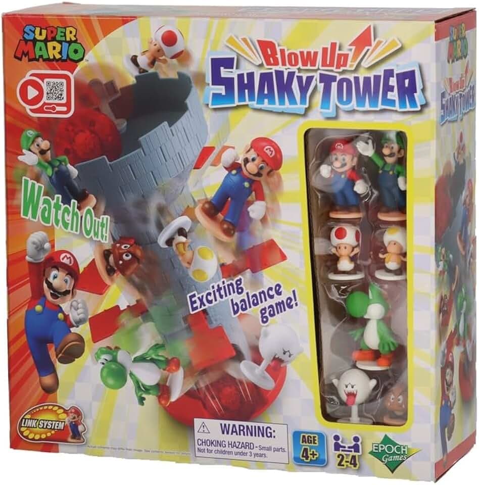 EPOCH Games Super Mario™ L7356 Blow Up! Shaky Tower - Geschicklichkeitsspiel