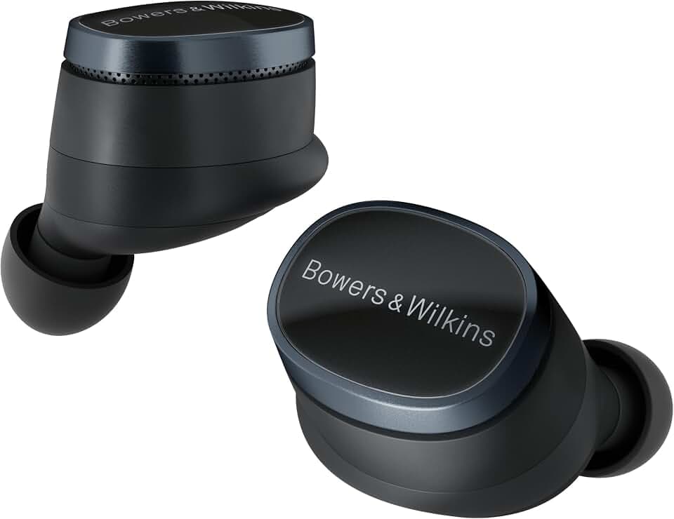 Bowers & Wilkins Pi8 Bluetooth Wireless Earbuds (Anthracite Black), in-Ear Bluetooth Earphones with Qualcomm Chipset & aptX Lossless, Active Noise Cancelling Earbuds, 3 Built-in Mics, 15-Min Charging