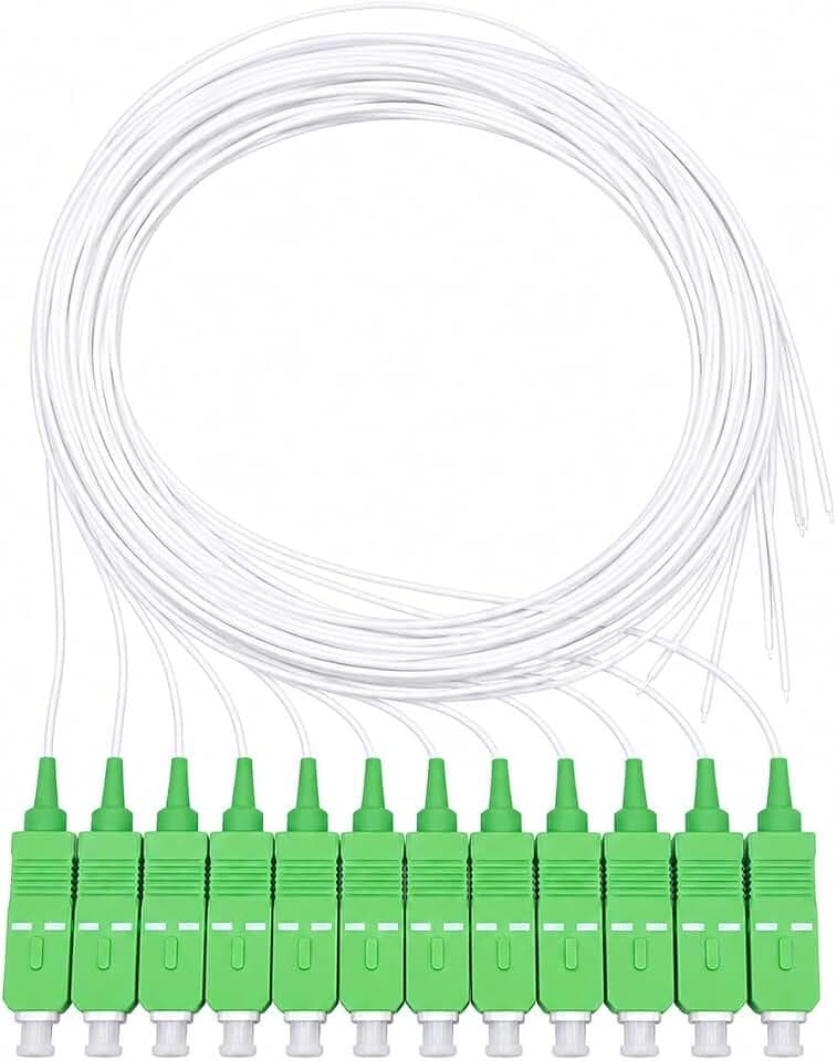 Elfcam® - 12 Fibre Single Mode SCA 9/125um OS2 Pigtail, White