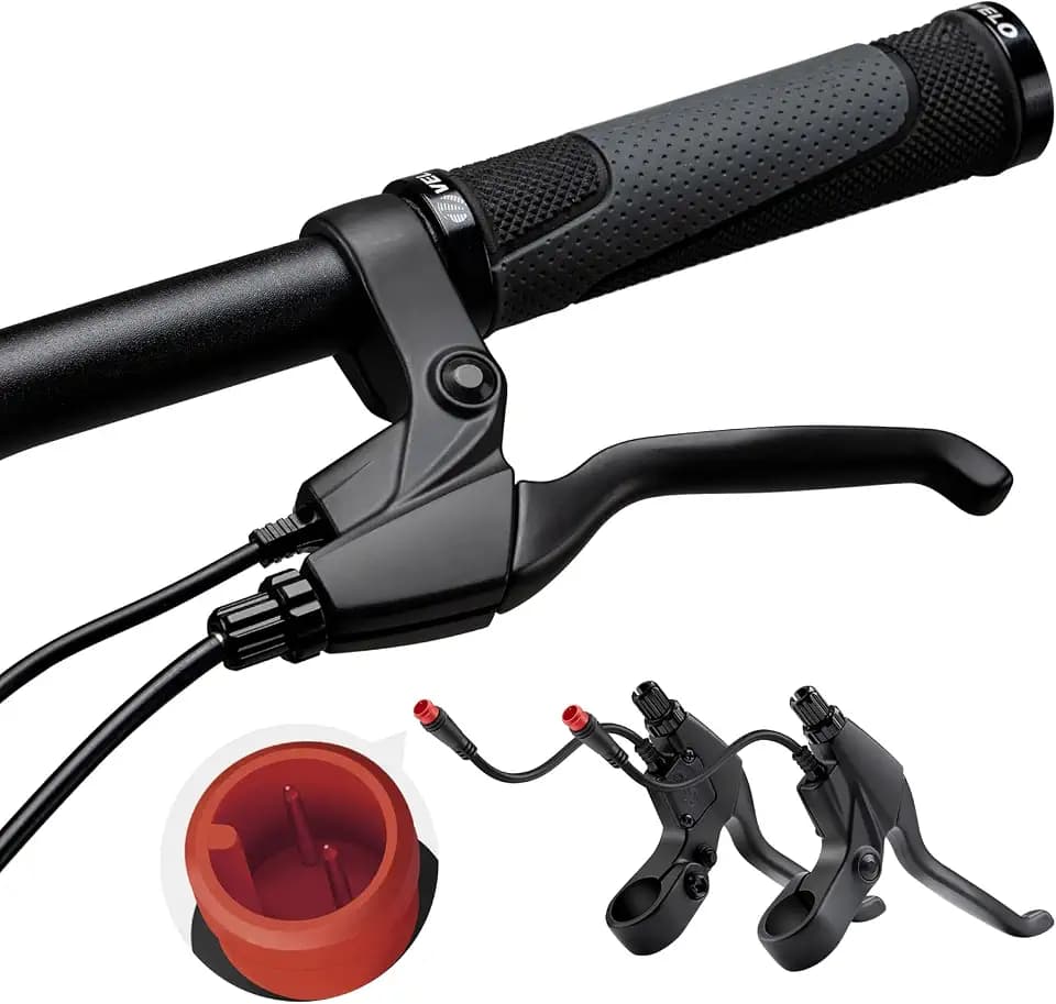 2 Pin Bremshebel für Elektrofahrrad, Kabellänge 12cm, 1 Paar