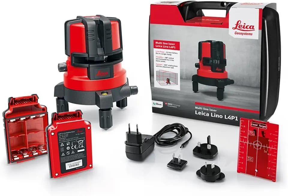 Leica Geosystems Lino L4P1 - Multilinienlaser mit innovativem Li-Ionen Energiekonzept, one size