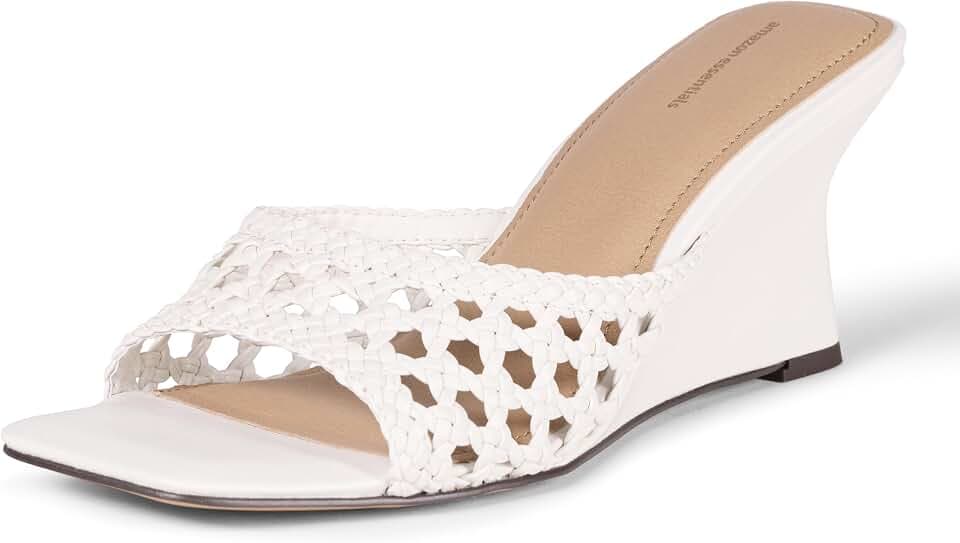 Amazon Essentials Women's Wedge Sandals with Memory Foam Insole
